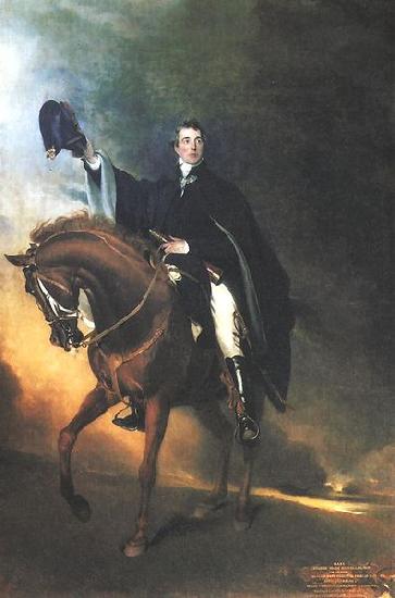 LAWRENCE, Sir Thomas Duke of Wellington on Copenhagen